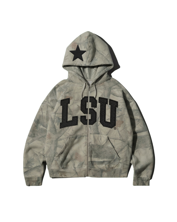 LSU Camo Zipup