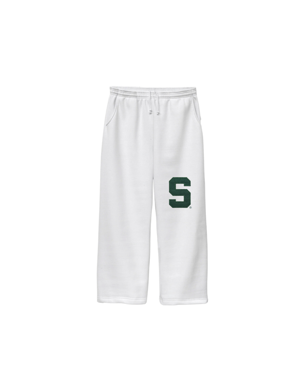 MSU White Sweatpants
